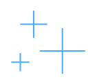 Three plus symbol icons